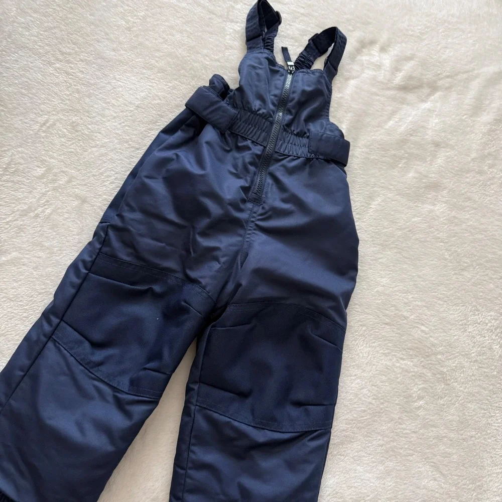 Cat & Jack Toddler Snow Bib Pants Size 2T Navy Insulated Winter‎ Ski Overalls